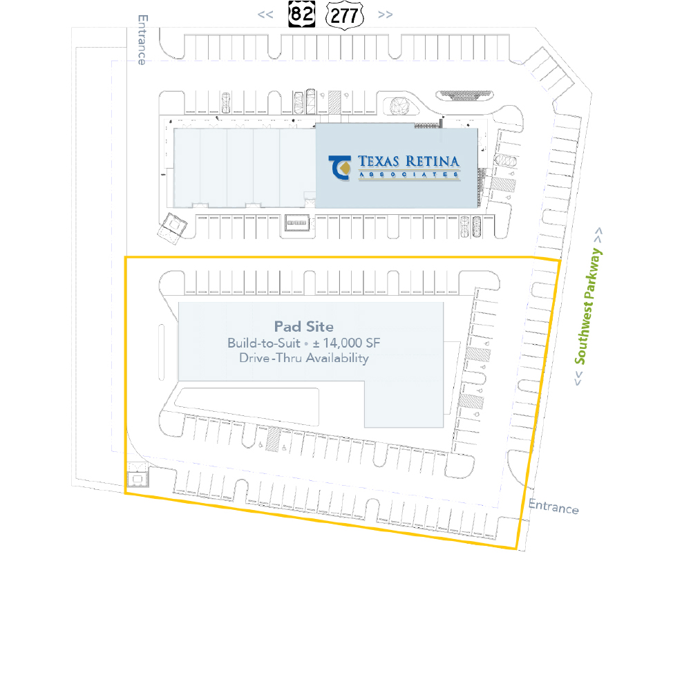 Texas Retina Associates Medical Center – Pad Site/Build-to-Suit Property Image